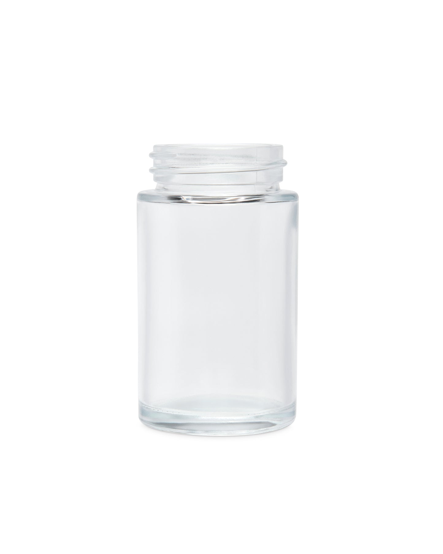 2oz Wide Mouth Straight Sided Clear Glass Jars for Pre-Rolls