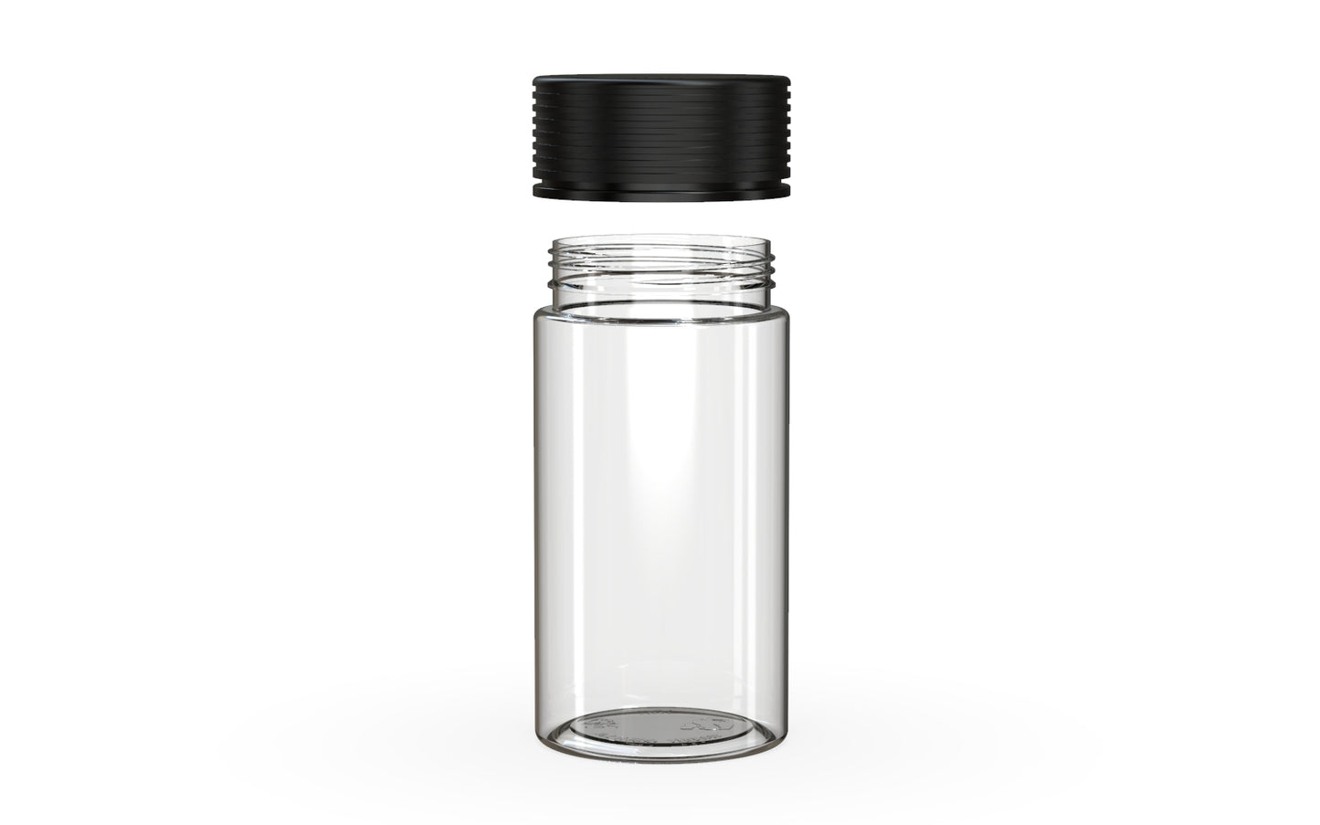 Chubby Gorilla|6oz Clear Jar W/ Spiral CR Black Cap