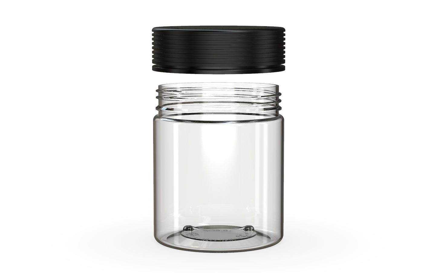 Chubby Gorilla|18.5oz Clear XL Jar W/ Spiral CR Black Cap