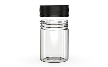 Chubby Gorilla|21.5oz Clear XL Jar W/ Spiral CR Black Cap