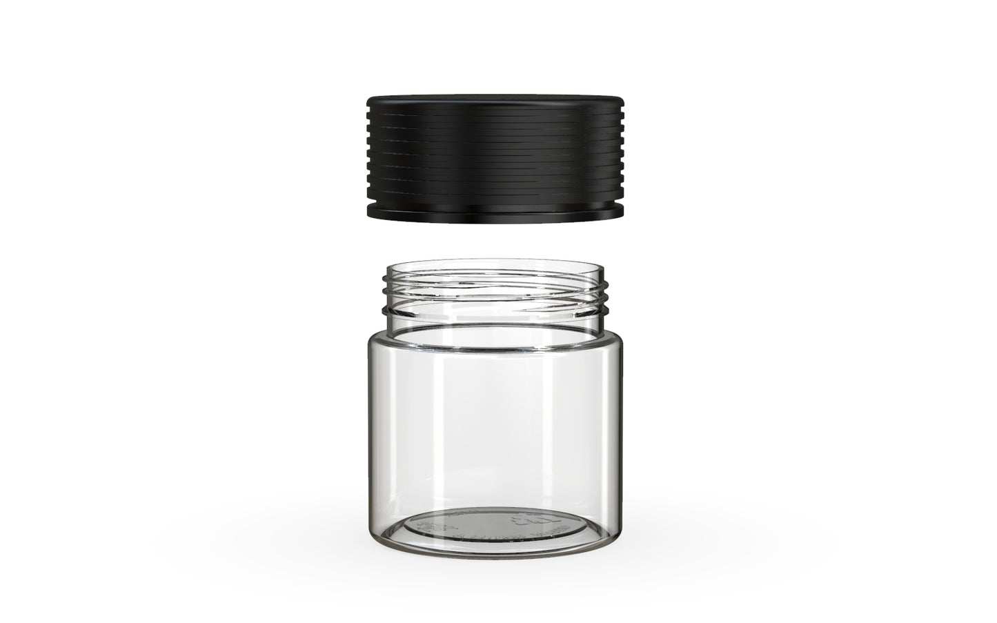 Chubby Gorilla|3oz Clear Jar W/ Spiral CR Black Cap