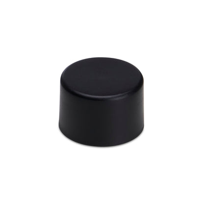 18mm Child Resistant Matte Black Caps w/ Pressure Sensitive Inliners