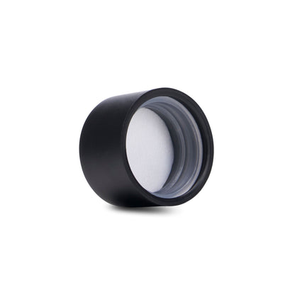 18mm Child Resistant Matte Black Cap W/ Foam & Pressure Seal Liner