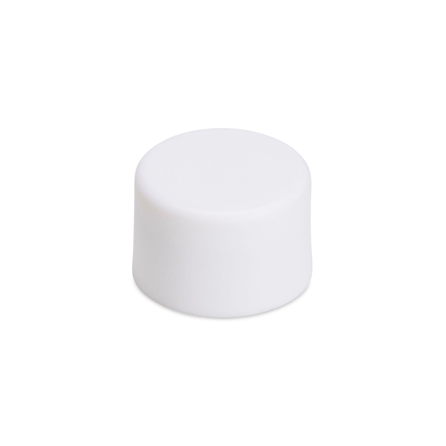 18mm Child Resistant Matte White  Caps w/ Pressure Sensitive Inliners