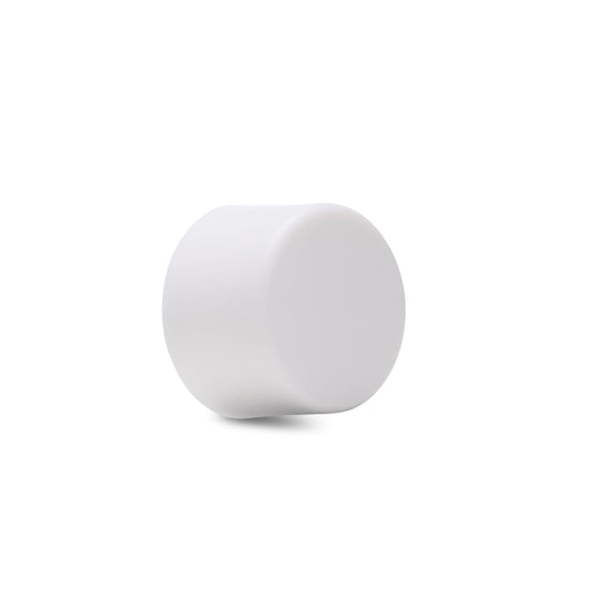 18mm Child Resistant Matte White  Caps w/ Pressure Sensitive Inliners