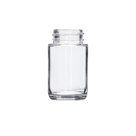 40ML Mini Straight Sided Clear Glass Jars For Pre-Rolls