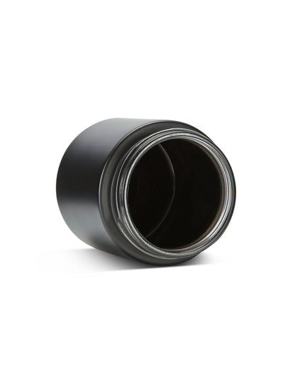 3oz Straight Sided Matte Black Glass Jars