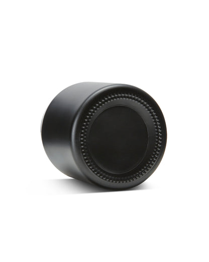 3oz Straight Sided Matte Black Glass Jars