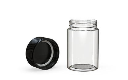Chubby Gorilla|5oz Clear Jar W/ Spiral CR Black Cap