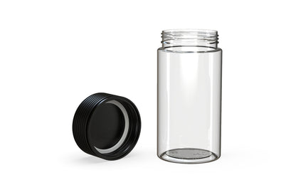 Chubby Gorilla|6oz Clear Jar W/ Spiral CR Black Cap
