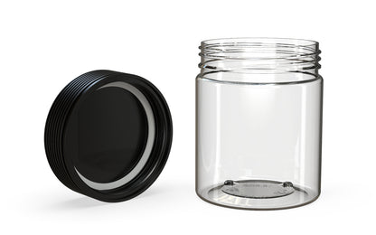 Chubby Gorilla|18.5oz Clear XL Jar W/ Spiral CR Black Cap