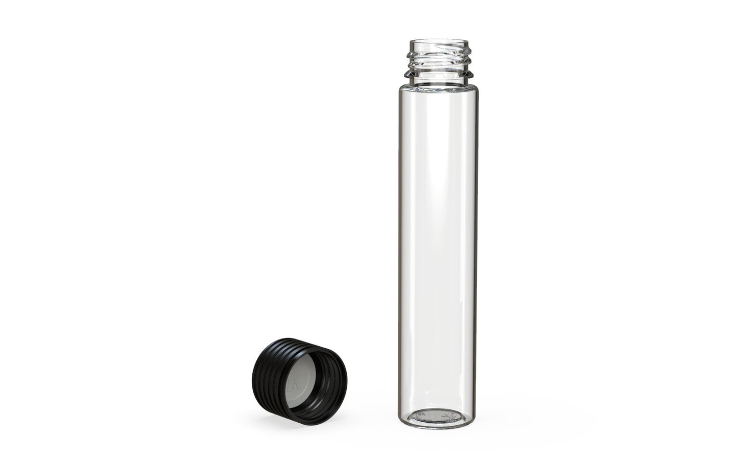 Chubby Gorilla|25x115mm Clear Tube W/ Spiral CR Black Cap