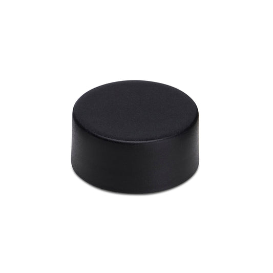 33mm Child Resistant Matte Black Caps w/ Pressure Sensitive Inliners