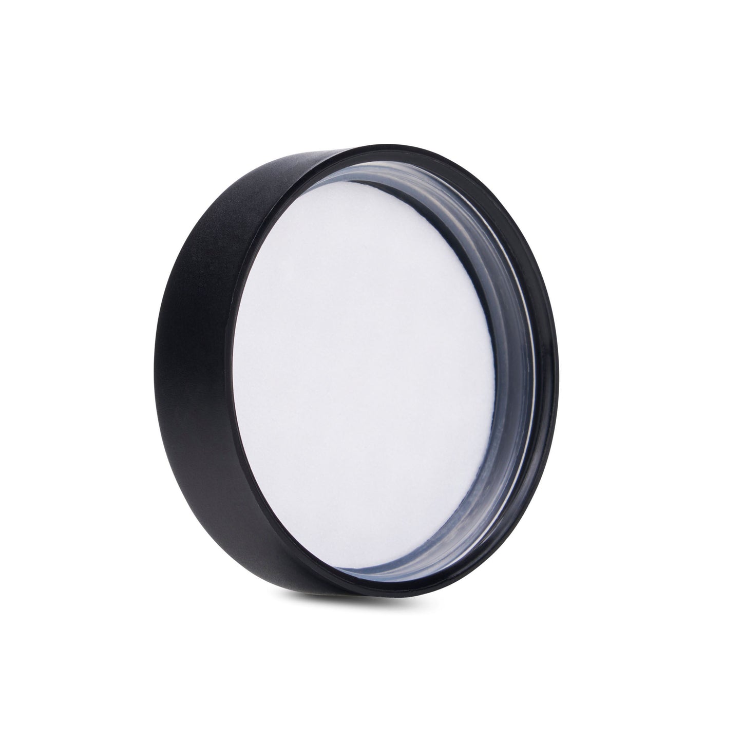 50mm Child Resistant Matte Black Caps w/ Pressure Sensitive Inliners