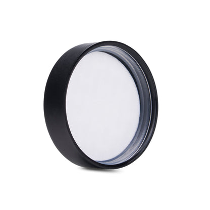 50mm Child Resistant Matte Black Caps w/ Pressure Sensitive Inliners