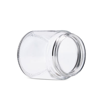 3oz Straight Sided Clear Glass Jars