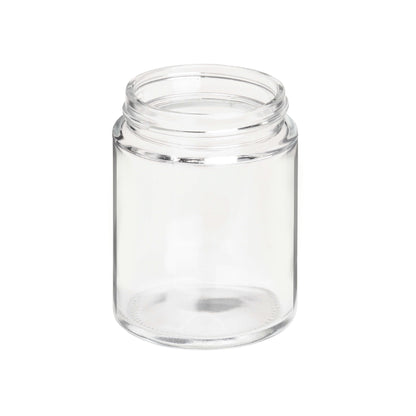 4oz Straight Sided Clear Glass Jars