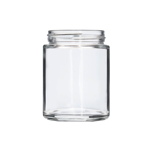 4oz Straight Sided Clear Glass Jars