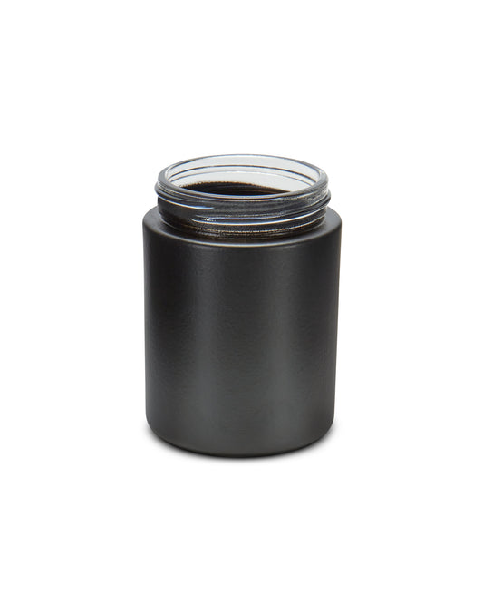 4oz Straight Sided Matte Black Glass Jars