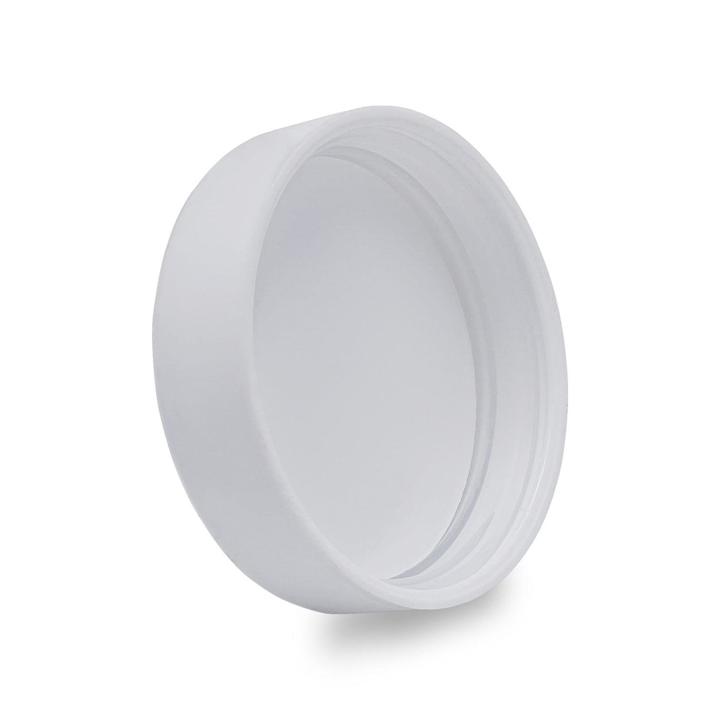 50mm Child Resistant Matte White Caps w/ Pressure Sensitive Inliners