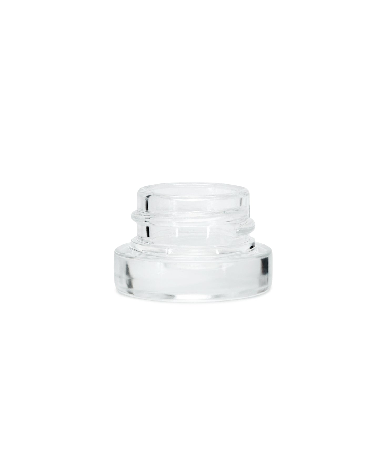 5ML Clear Glass Flat Round Concentrate Jar