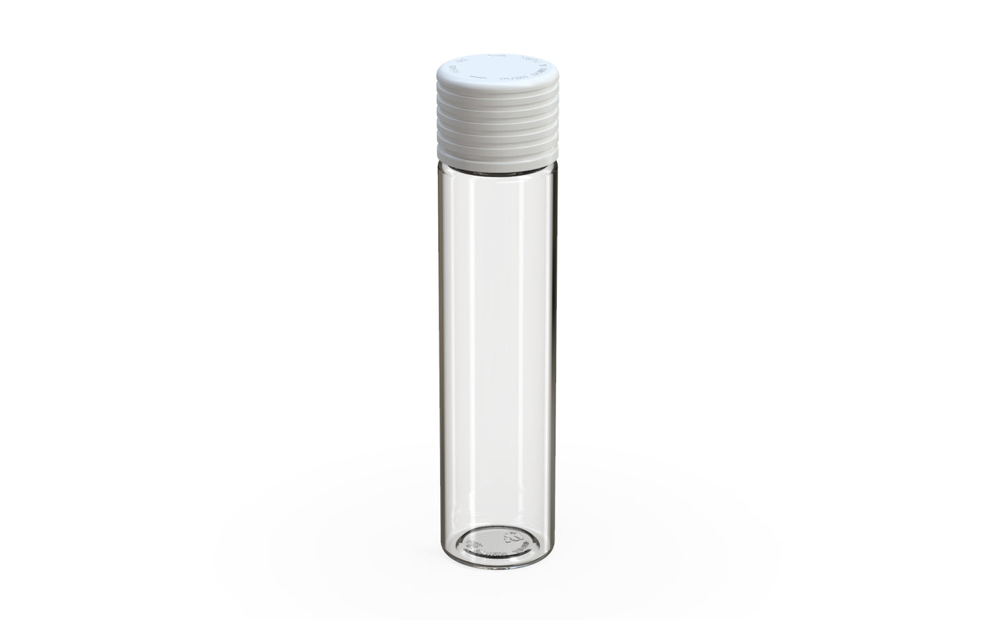 Chubby Gorilla|25x95mm Clear Tube W/ Spiral CR White Cap