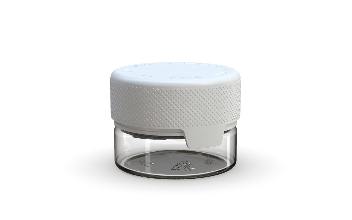 Chubby Gorilla|1oz Clear Container W/ Aviator CR White Cap