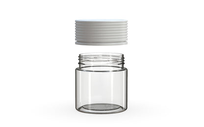 Chubby Gorilla|3oz Clear Jar W/ Spiral CR White Cap