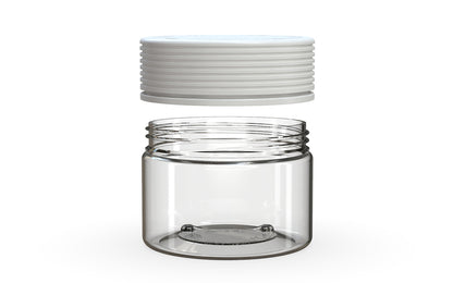 Chubby Gorilla|10oz Clear XL Jar W/ Spiral CR White Cap