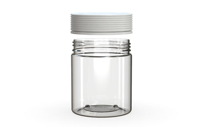 Chubby Gorilla|18.5oz Clear XL Jar W/ Spiral CR White Cap