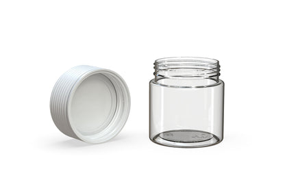 Chubby Gorilla|3oz Clear Jar W/ Spiral CR White Cap