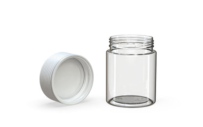 Chubby Gorilla|4oz Clear Jar W/ Spiral CR White Cap