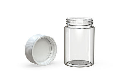 Chubby Gorilla|5oz Clear Jar W/ Spiral CR White Cap