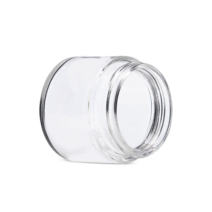2oz Straight Sided Clear Glass Jars
