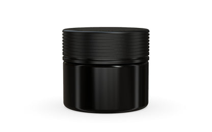 Chubby Gorilla|10oz Black XL Jar W/ Spiral CR Black Cap