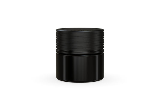 Chubby Gorilla|2oz Black Jar W/ Spiral CR Black Cap