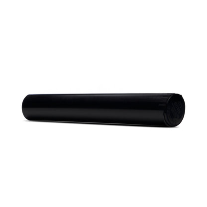116mm Child Resistant King Size Pop Top Black Opaque Plastic Pre-Roll Tubes