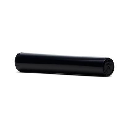 116mm Child Resistant King Size Pop Top Black Opaque Plastic Pre-Roll Tubes