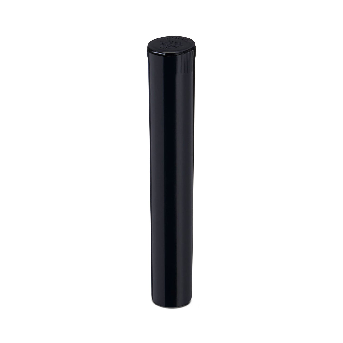 116mm Child Resistant King Size Pop Top Black Opaque Plastic Pre-Roll Tubes