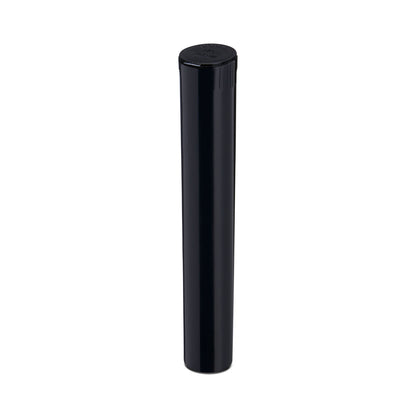 116mm Child Resistant King Size Pop Top Black Opaque Plastic Pre-Roll Tubes
