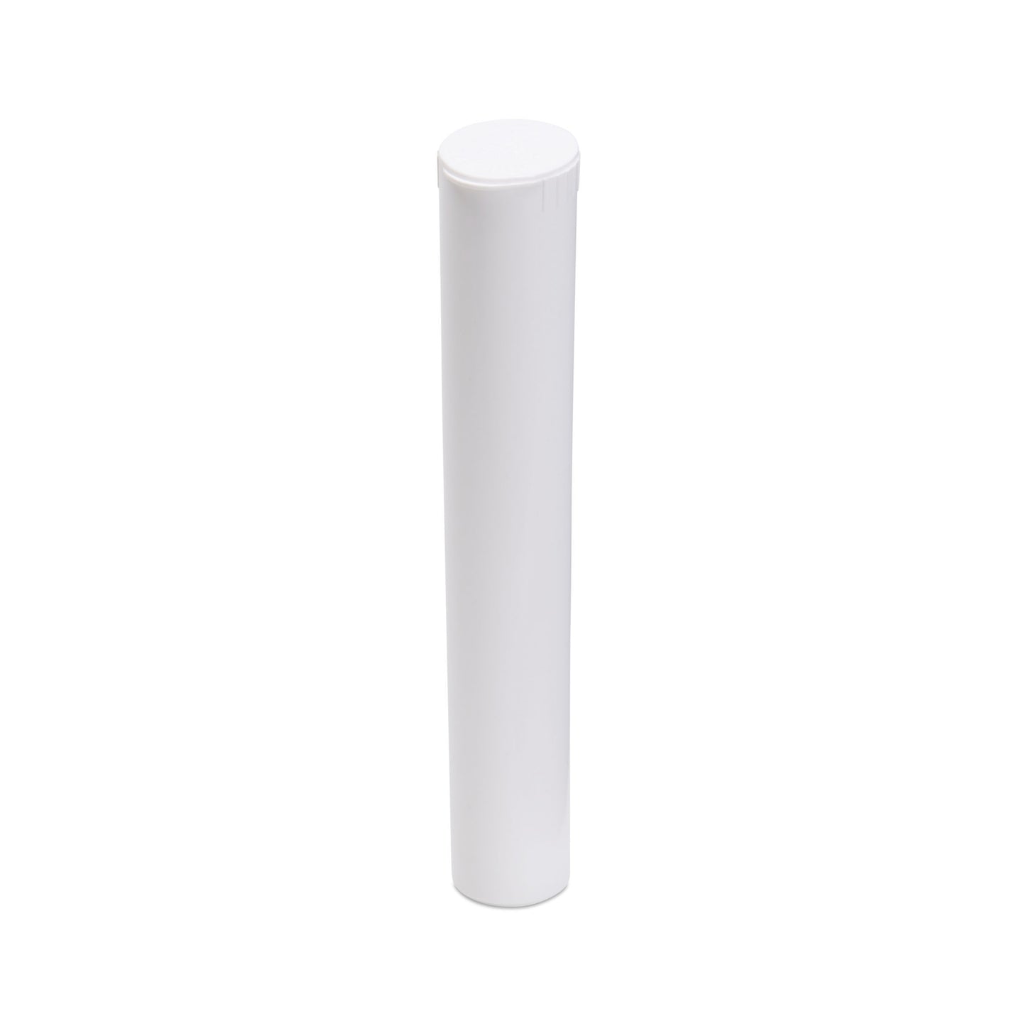 116mm Child Resistant King Size Pop Top White Opaque Plastic Pre-Roll Tubes