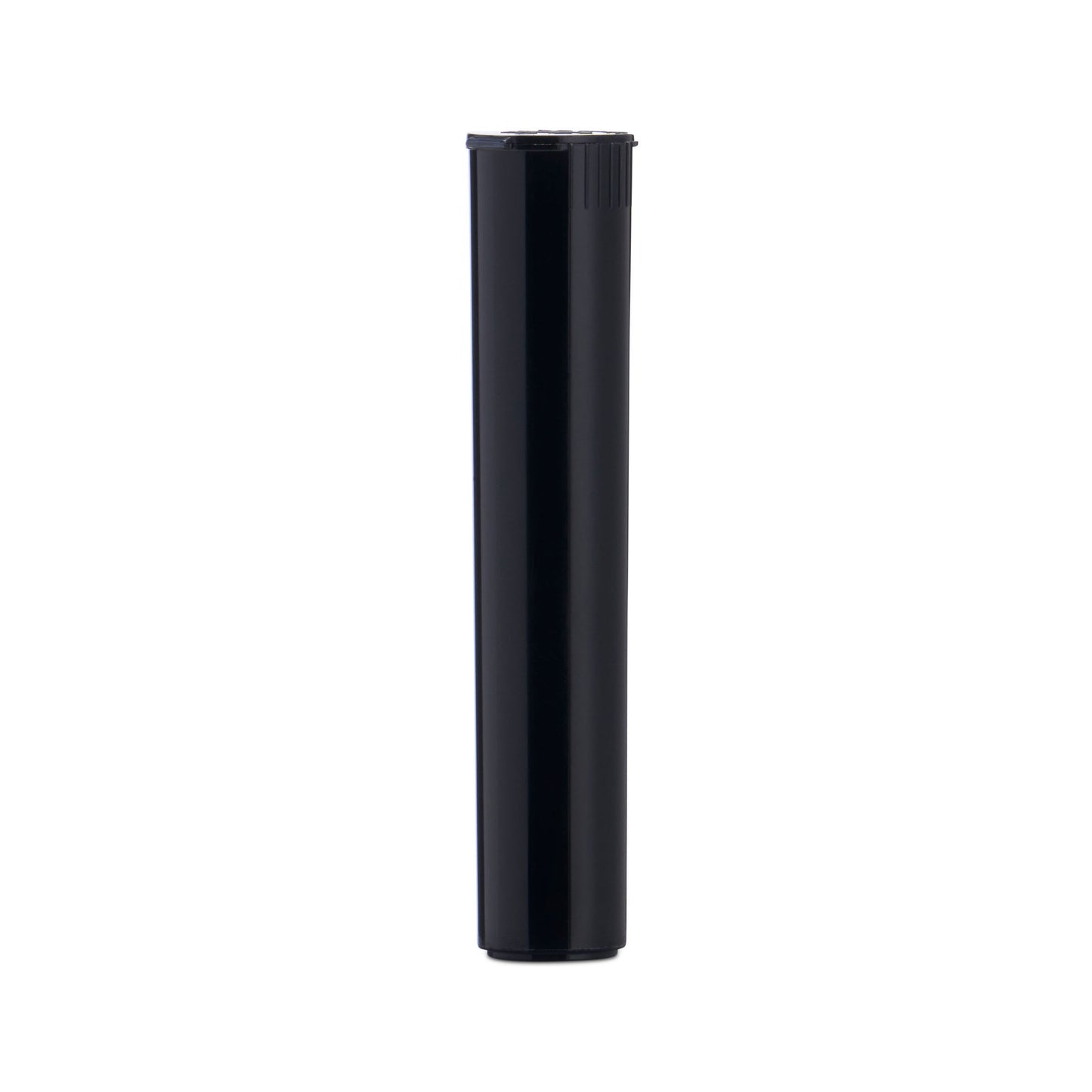 98mm Child Resistant Black Opaque Pop Top Plastic Pre-Roll Tubes