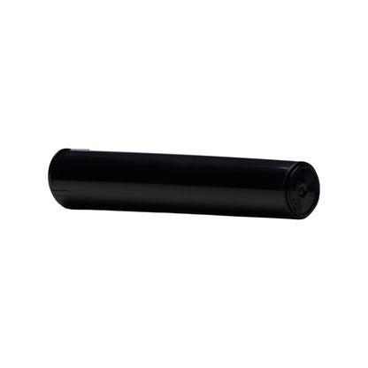 98mm Child Resistant Black Opaque Pop Top Plastic Pre-Roll Tubes