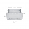 2oz Clear PET Straight Sided Jar - Image 2