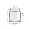 3oz Clear Glass Straight Sided Jar - Image 2