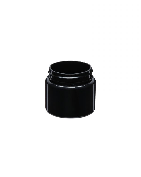 3oz Glossy Black PET Straight Sided Jar - Image 3