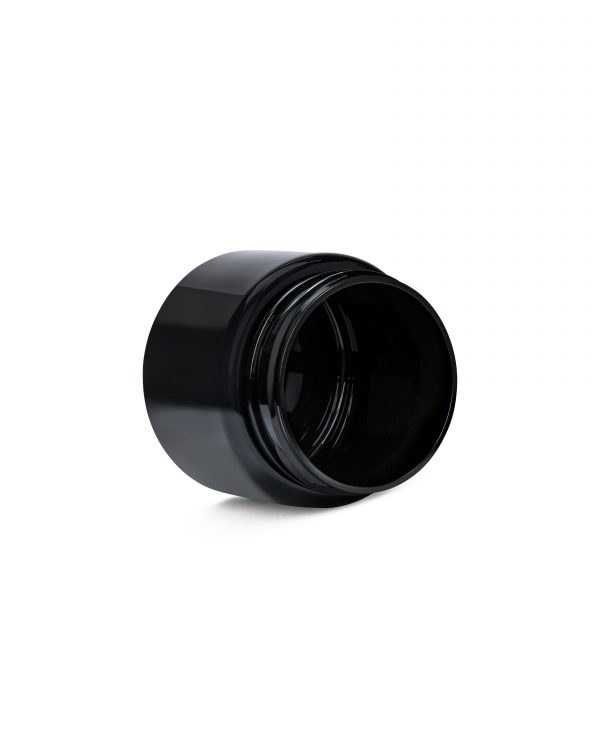 3oz Glossy Black PET Straight Sided Jar - Image 4