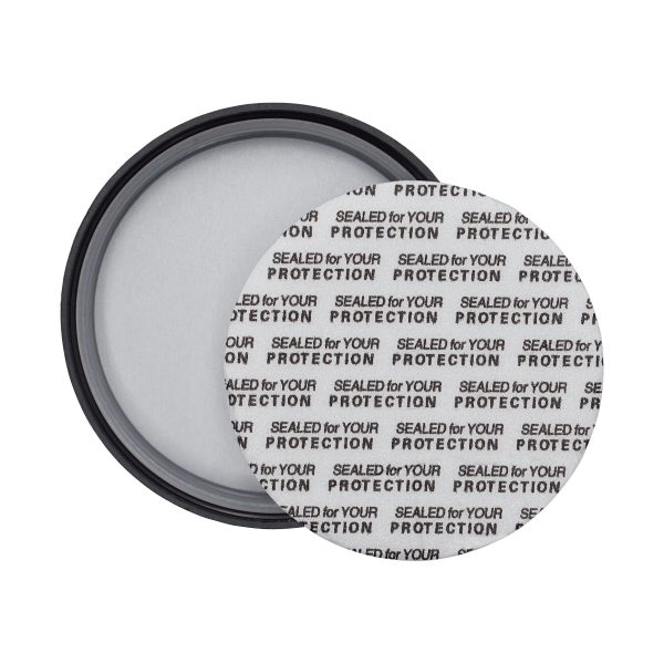 53mm CR Matte Black Flat Cap w/ PE+PS Pre-Inserted - Image 3