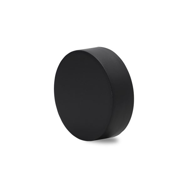 53mm CR Matte Black Flat Cap w/ PE+PS Pre-Inserted