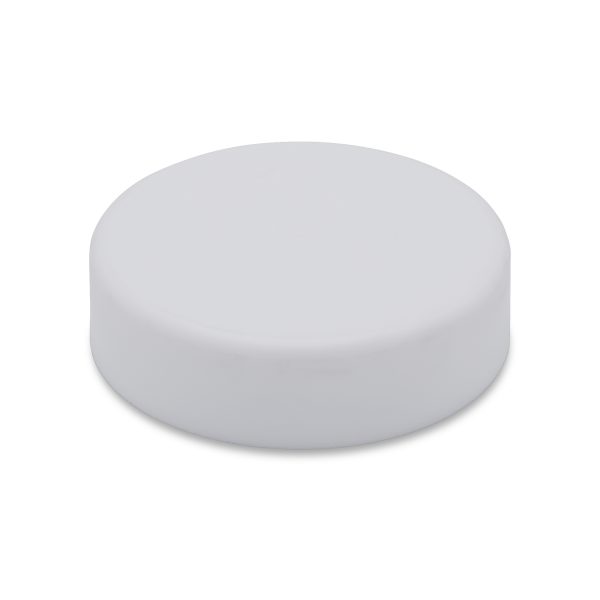 50mm CR Matte White Cap w/ PE Liner Pre-Inserted - Image 3